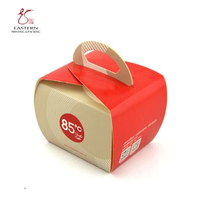 China Custom High Quality Handmade Paper Packaging Cupcake Box Cake Boxes for sale