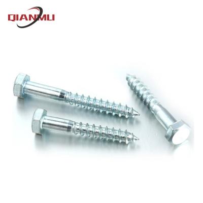 China Wood Hex Hex Head Screws Carbon Steel Lag Screw Fastener for sale