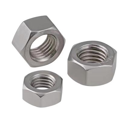 China Factory direct sales construction 304 stainless steel nut DIN934 hex bolt nuts M1-M24 for sale