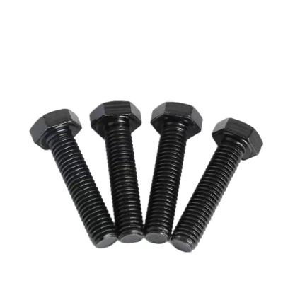 China Stainless Steel Grade 8.8 High Strength Bolts High Strength External Hexagon Bolts Black Plated External Hexagon Bolts for sale