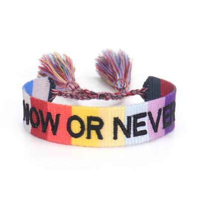 China Wholesale Punk China Customized Adjustable Handmade Woven Braided Bracelet Friendship Bracelet For Women for sale