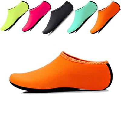 China Adult Unisex Outdoor Soft Flat Water Cushion Beach Scuba Diving Swimming Shoes Walking Lover Yoga Aqua Shoes for sale