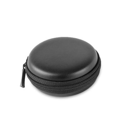 China Portable Round Earbuds Carrying Case EVA Hard Carrying Pouch Headphone Case for sale