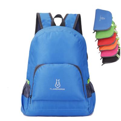 China Hot Sale Casual Style Waterproof Lightweight Packable Backpack Traveling Hiking Foldable Bag for sale