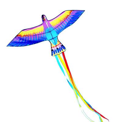 China Entertainment/Scary Bird Customized High Quality Easy Colorful 3D Flying Bird Kite With Long Tails for sale