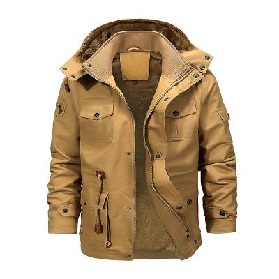 China Winter Breathable Fleece Plus Size Jackets And Coats Pockets Size Men's Hardshell Custom Zipper Abrigos Military Hombre Casacos Masculinos Ceket for sale