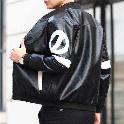 China Leather jacket male coat leather jacket men's leisure clothing men's PU leather jacket waterproof men's motorcycle for sale