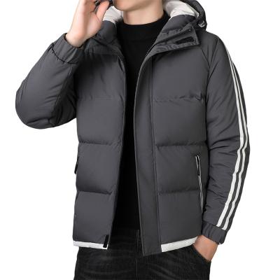 China New Plus Size Winter Men Hoodie Regular Medium Long Coat Down Jacket Male Stripper Jacket Male Super Thick High Quality for sale