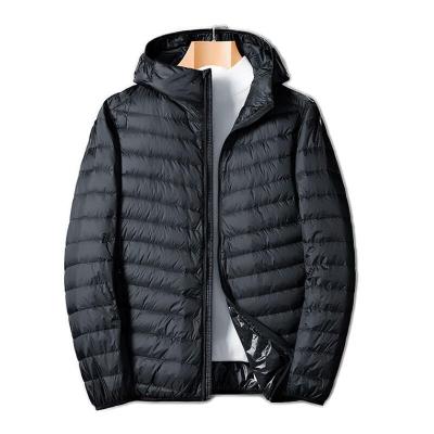 China Regular Men's Winter Light Cotton Down Jacket Hooded Breathable Outdoor Coat Super Warm Clothing Thick Down PufferJacket Male for sale