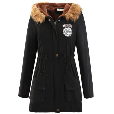 China Viable Top Selling Women Thicken Fleece Faux Fur Winter Warm Coat Hood Overcoat Long Jacket S-3XL for sale