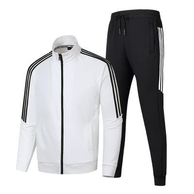 China Custom-made two-piece LOGO men's casual tracksuit men's sportswear breathable spring and autumn border warm men's suit for sale