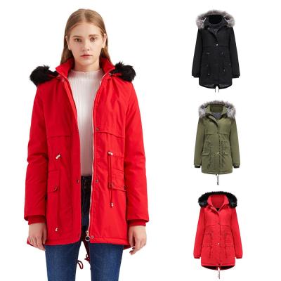 China 2021 Viable Best New Design Faux Fur Collar Parka Lining Soft Cotton Jacket Street Wear Long Soft Rabbit Fur Sale Supplier for sale