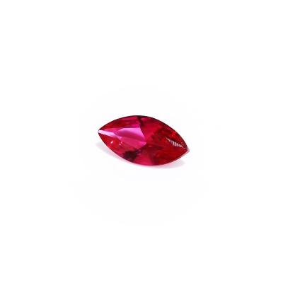 China Color Change Factory Marquise Cut Loose Synthetic Blood Ruby Stones Lab Created Red Zuanhui Gemstones To Make Ring Necklace for sale