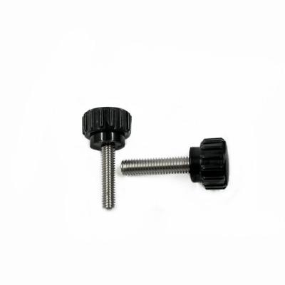 China Easy Install Thumb Screw Knobs Handle Thumb Screw Threaded Knurled Knobs Handle for sale