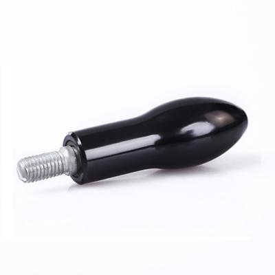 China 360 Degree Rotating Black Silver Tone 10mm Male Wire Rotating Handle Grips for sale