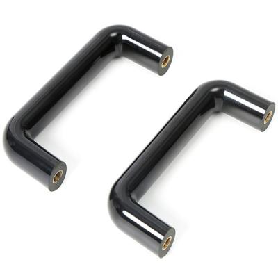 China Bright Finish M8x120mm Hole Centers Bakelite Pull Handle Door Pull Handle For Industrial Machine for sale