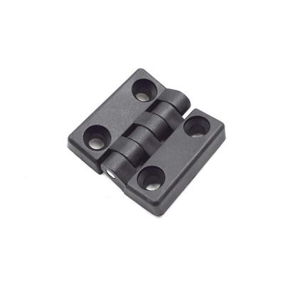 China Industrial Black Plastic Cabinet Door 50mmx50mm Reinforced Ball Bearing Hinges for sale