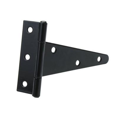 China Affordable Easy To Pick Up Doors And Cabinets Black T Strap Hinges Triangle Hinge For Wooden Fences Or Metal for sale