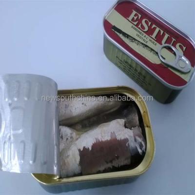 China Canned Hahal Canned Sardine in Vegetable Oil 125g for sale