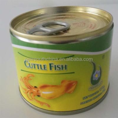 China New hotsale 170g canned squid in soy sauce for sale