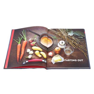 China paper & Paperboard Editing Custom Cheap Overseas Hardcover Cookbook Food Recipe Book Bulk Printing for sale