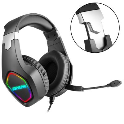 China Trending Earphone 2021 RGB USB 3.5mm Cable Gaming Headset Rotating MIC Game Earphone with Microphone for PS4 PS5 playstation 5 for sale