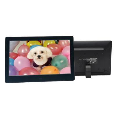 China Share Pics Somy Videos 7 Inch Digital Video Photo Frame With Alarm Clock Digital Calendar Display for sale