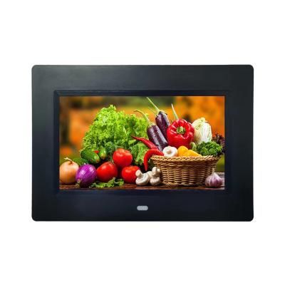 China Share Pics Videos Somy Brand Or OEM 7 Inch Mini OEM LCD Digital Photoframe Small Size Electric Picture Frame With Video Loop for sale