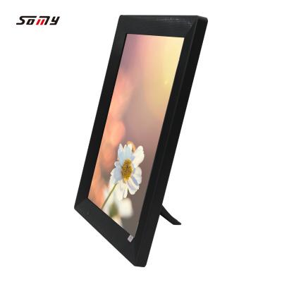 China Share Pics Videos Somy Factory Price 10.1 Inch Black Digital Art Frame High Definition 1280*800 IPS LCD Display For Promotion Gifts for sale