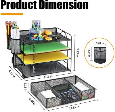 China (Size) TDFO2-5 Layer Adjustable Pallet File Manager Wall Mounted Document Tray for sale