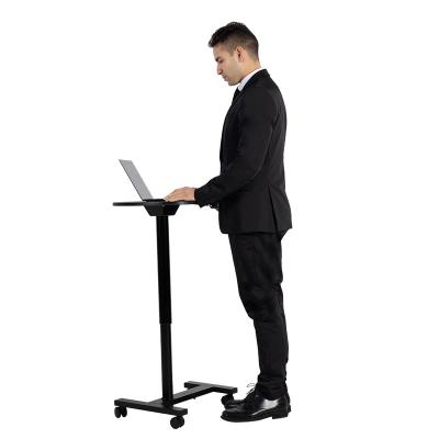 China Adjustable Shock Absorber Stand (Height) Eisdir GSG Adjustable Mobile Height From Small To Sit Laptop Desk With Drop Shape Desk for sale