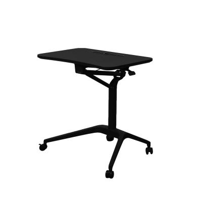 China Eisdir GSJ Adjustable Height Shock Absorber Height Adjustable Laptop Position Workstation Desk with Desk for sale