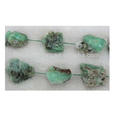 China Other Natural Chrysoprase Nugget Gemstone Rough Tumbled Semi Precious Mineral for sale