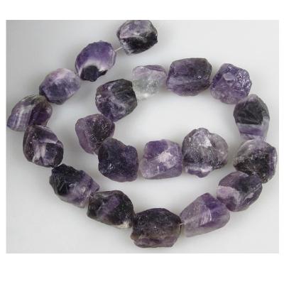 China Natural Amethyst Gemstone Beads Rough Tumbled Chevron Dog Tooth Amethyst Nuggets Amethyst for sale