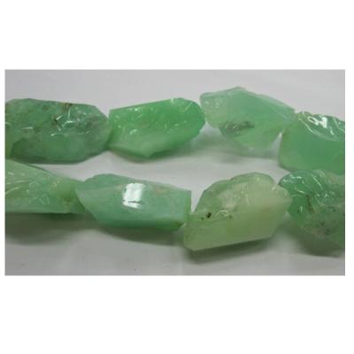 China Other Wholesale Chrysoprase Tumbled Flat Loose Faceted Gemstone Manufacturer for sale