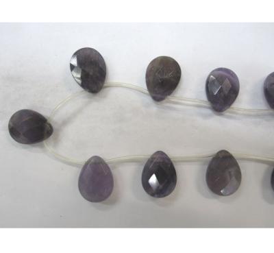 China No Natural Gemstone Amethyst Faceted Teardrop Waterdrop Pear Beads for sale