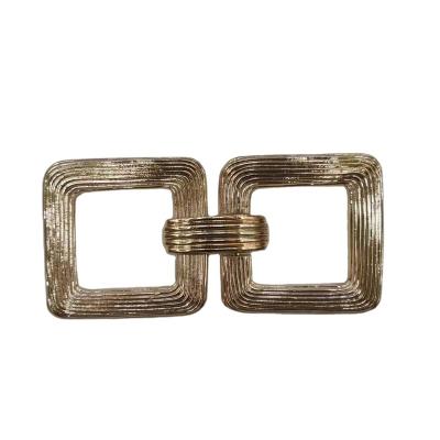 China Fashion new 2023 summer gold square buckle for sale