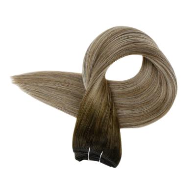 China Ombre Curly Professional Highlight Curl High Quality Machine Made Hand Tied Virgin Remy Human Hair Weft Hair Products for sale