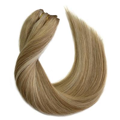 China Silky Straight 10-16-60 Real Wave Factory Direct Wholesale Halo Extensions Brown Hair Extensions For Women Straight 100g Thick Hair Extensions for sale