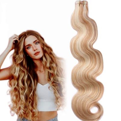 China Factory Direct Wholesale Remy Skin Weft High Quality Virgin Hair 100 Silky Straight Hair Body Wave Invisible Tape In Hair Extensions for sale