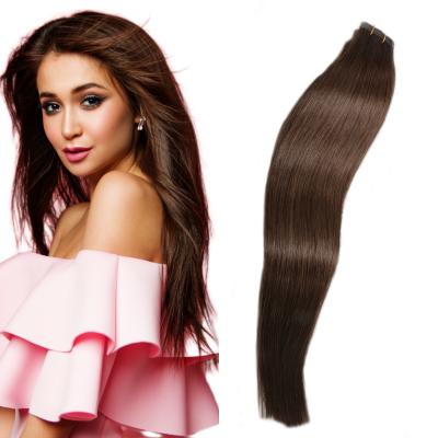 China Wholesale Stock Good Quality Remy Human Double Drawn Invisible Silky Straight Wave Virgin Hair 100 Big Tape In Hair Extensions for sale