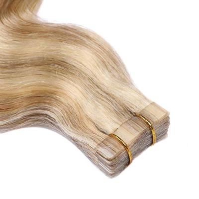 China Body Wave Remy Skin Weft High Quality Virgin Hair 100 Virgin Hair Silky Straight Invisible Seamless Double Sided Tape In Hair Extensions for sale