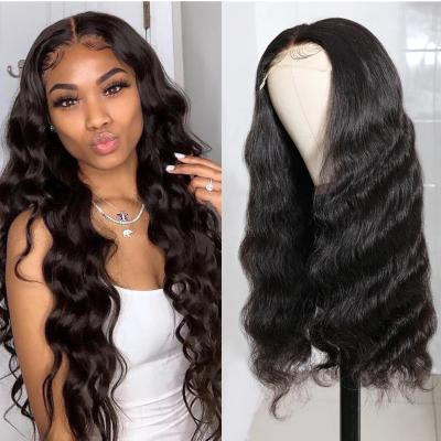 China Factory Wholesale Price High Quality Straight Hand Tied Front Wigs 150% Density Lace Closure 4x4 Hair Wigs for sale