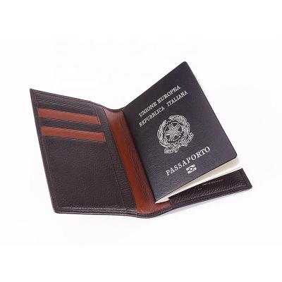 China Wholesale Fashion Passport Holder Card Holder Genuine Leather Wallet for sale