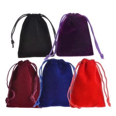 China High Quality Recyclable Colorful Jewelry Drawstring Velvet Bags Factory Custom Gift Bag for sale