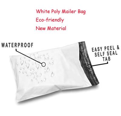 China Factory Direct Sale Waterproof Plastic Bags White Tote Bag Poly Postage Mailers Express Bags for sale