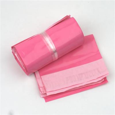 China Eco-friendly 15*18cm Pink Poly Mailer Envelopes Mailing Bags Self Adhesive Storage Bags Waterproof Tearproof Mailing Bags for sale