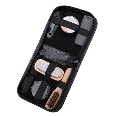 China Custom Shoe Kit Chinese Leather Men's Shoe Care PU Factory Shoe Shine Kit Best at Wholesale Price for sale