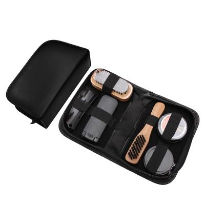 China PU factory direct sale shoe care kit leatherb black shoe shine leather kit made in China for sale