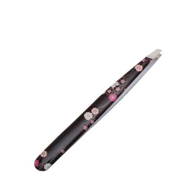 China Original Eyebrow Factory Eyebrow Tweezers With Black Handle Tweezers Set Eyebrow Trimmer Tool for sale